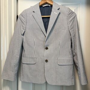 Nordstrom White and Blue Sport Coat with Modern Fit - Boys size 12